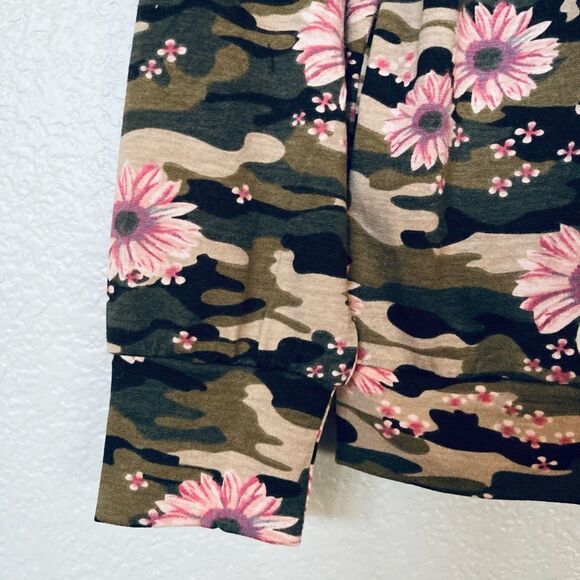 Floral Camo Camouflage Lightweight Lounge Hoodie - Picture 3 of 7